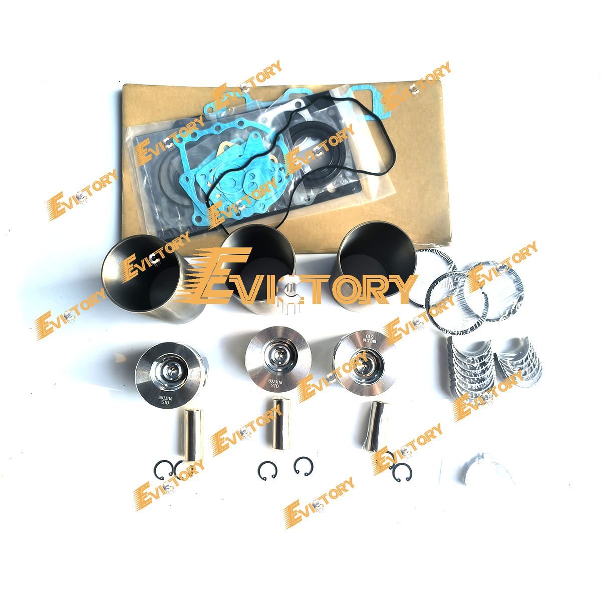 For Yanmar 3TNC78 3TNC78L 3TNC78E Engine Overhaul Rebuild Kit F180-P Repair Part