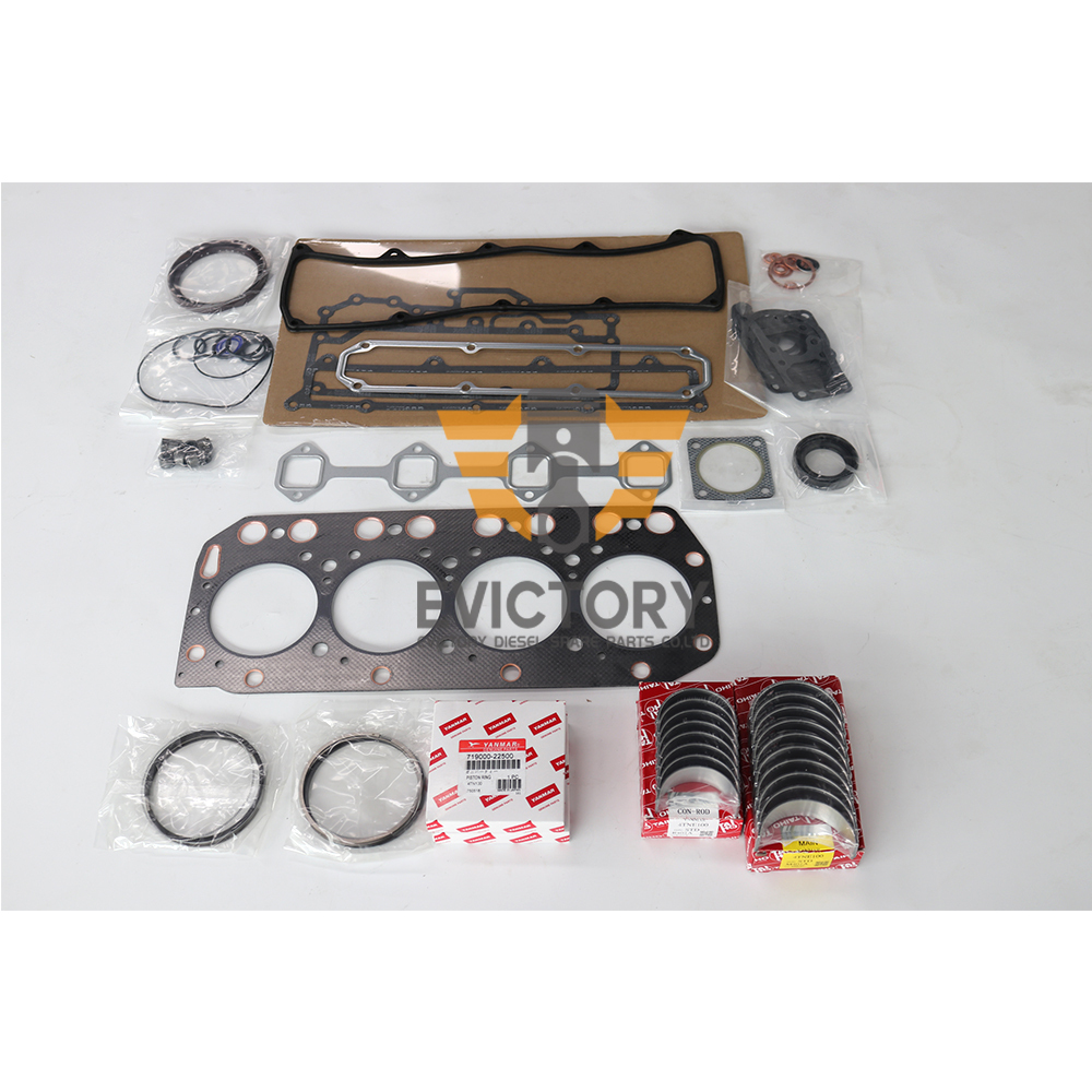 4TN100 4TN100E 4TN100L Overhaul Rebuild Kit For Yanmar Engine Ring Repair Parts