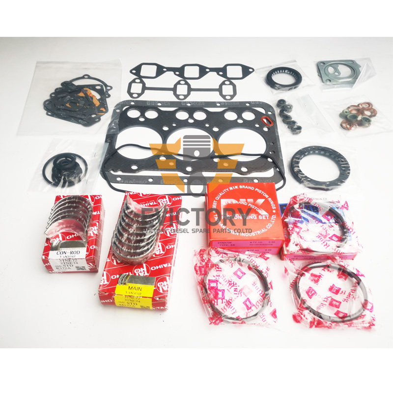 3D84-1 3T84HLE Overhaul Re-ring Kit For Yanmar Komatsu Engine PC38UU-1 Excavator