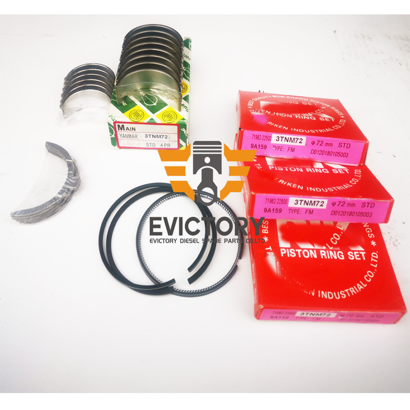 3TNM72-GG 3TNM72 Overhaul Rebuild Kit For Yanmar Engine VIO17 Excavator US Parts