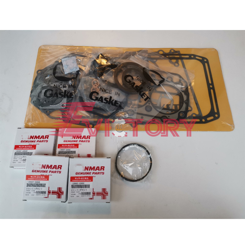 For Yanmar 4TNV94 4TNV94L Engine Piston Ring Set Full Gasket Kit JD1520 CT450