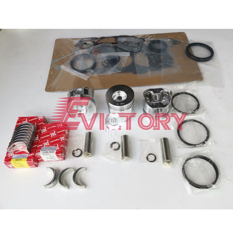 For Yanmar 3TNV82A Engine Overhaul Rebuild Kit Fit VIO30 VIO27 B3 Excavator Part