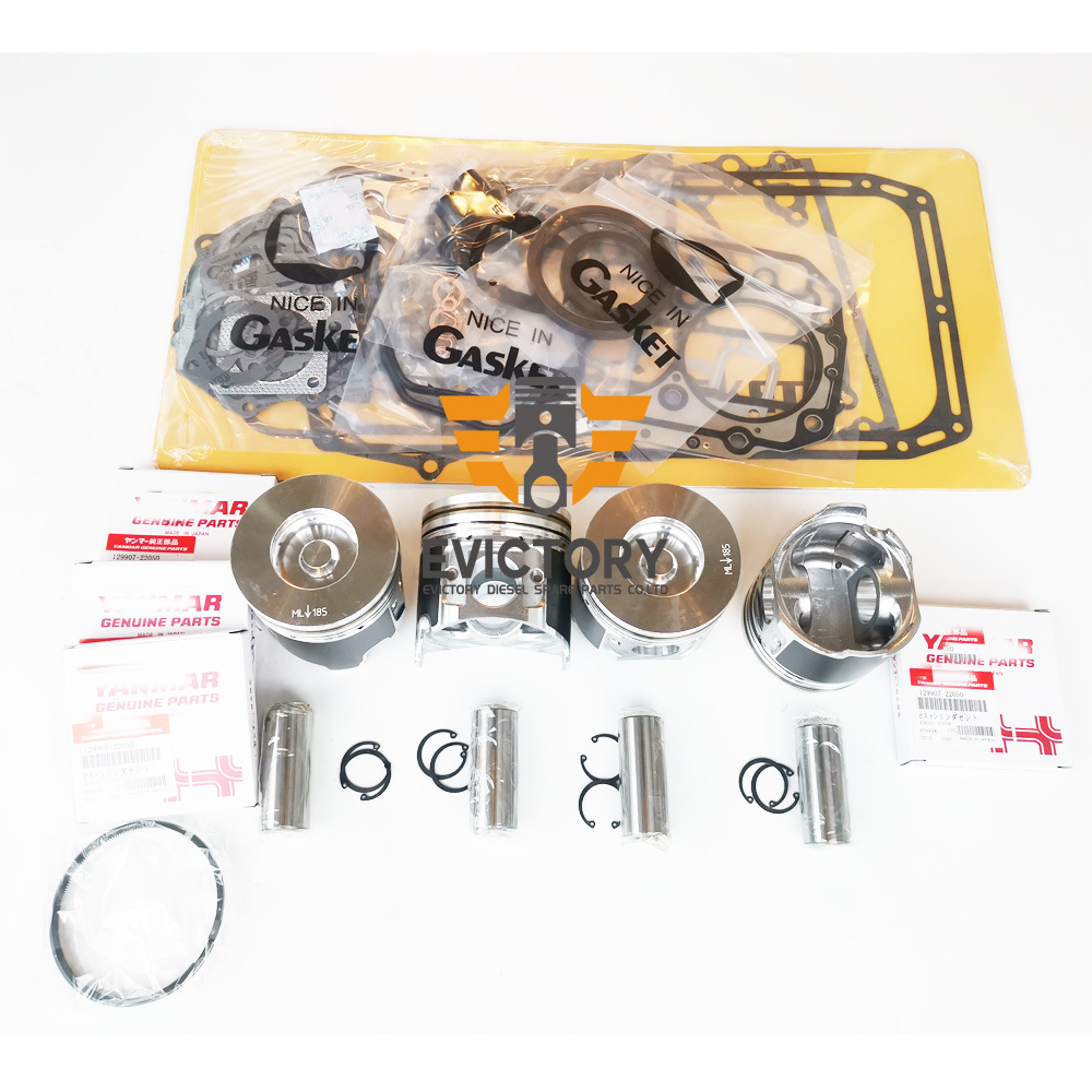 For Yanmar 4TNV98 4TNV98T Engine Overhaul Rebuild Kit PRAMAC Generator Parts