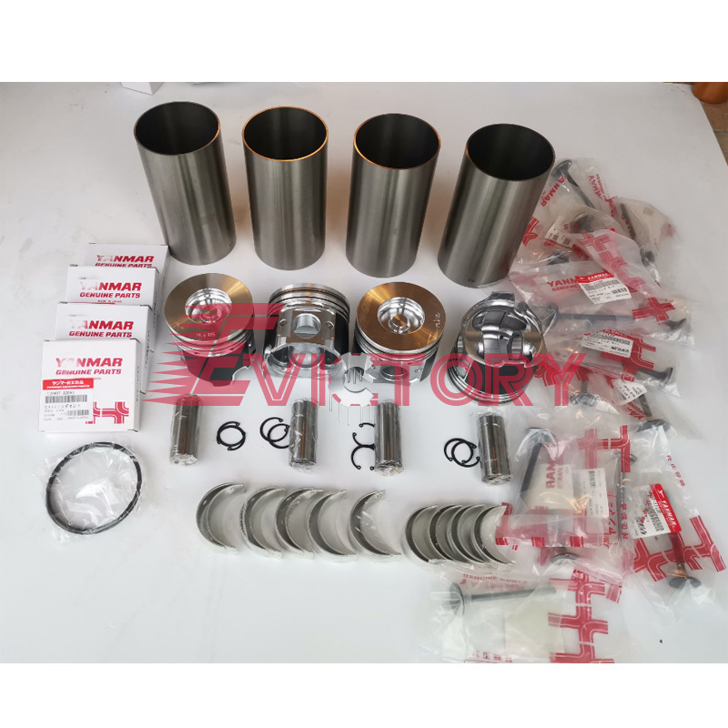 For Yanmar 4TNV98 4TNV98T Engine Overhaul Rebuild Kit PRAMAC Generator Parts