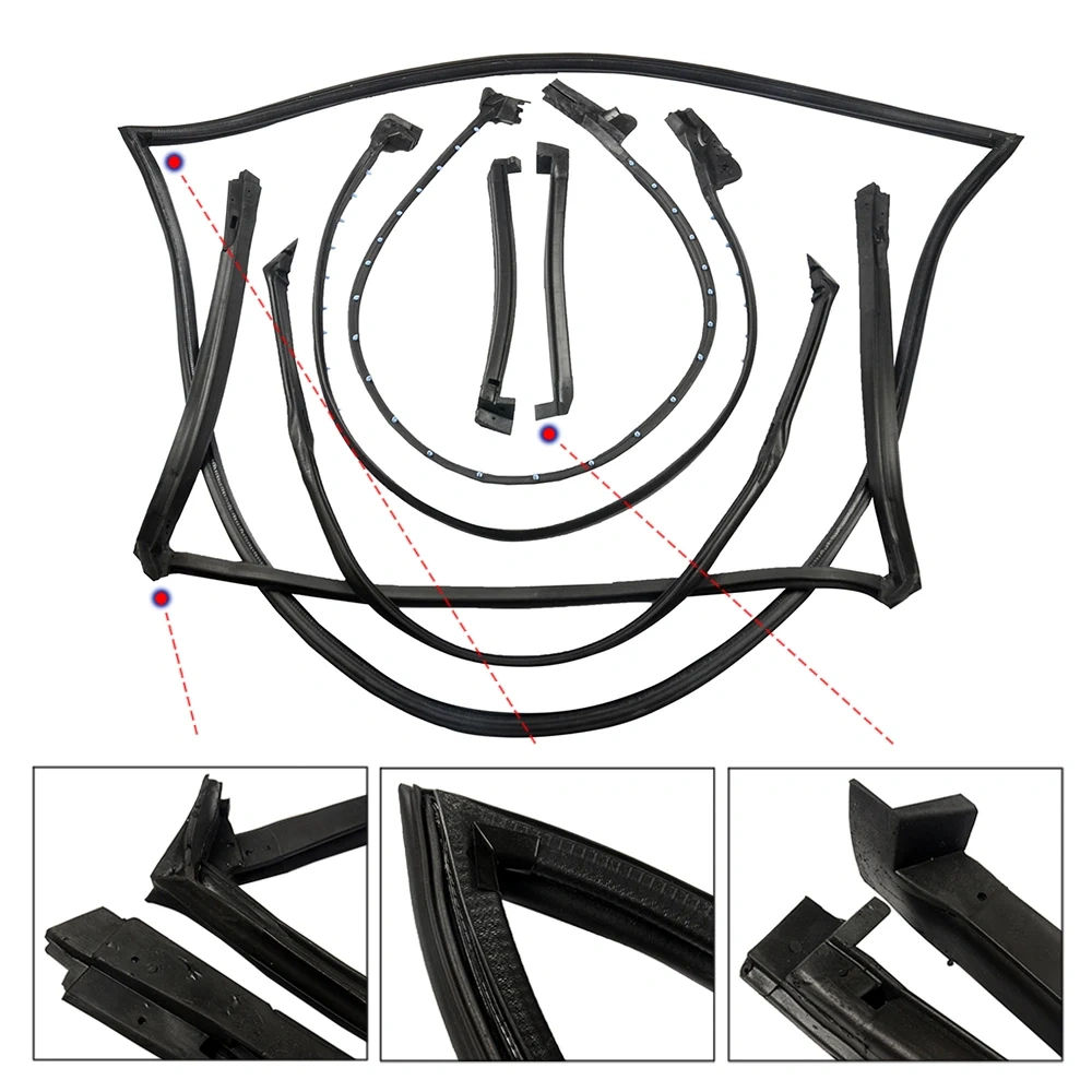 AP02 For 84-89 Corvette C4 Coupe Full Weatherstrip Kit BRAND NEW Weather Strip Seal 8489GGW