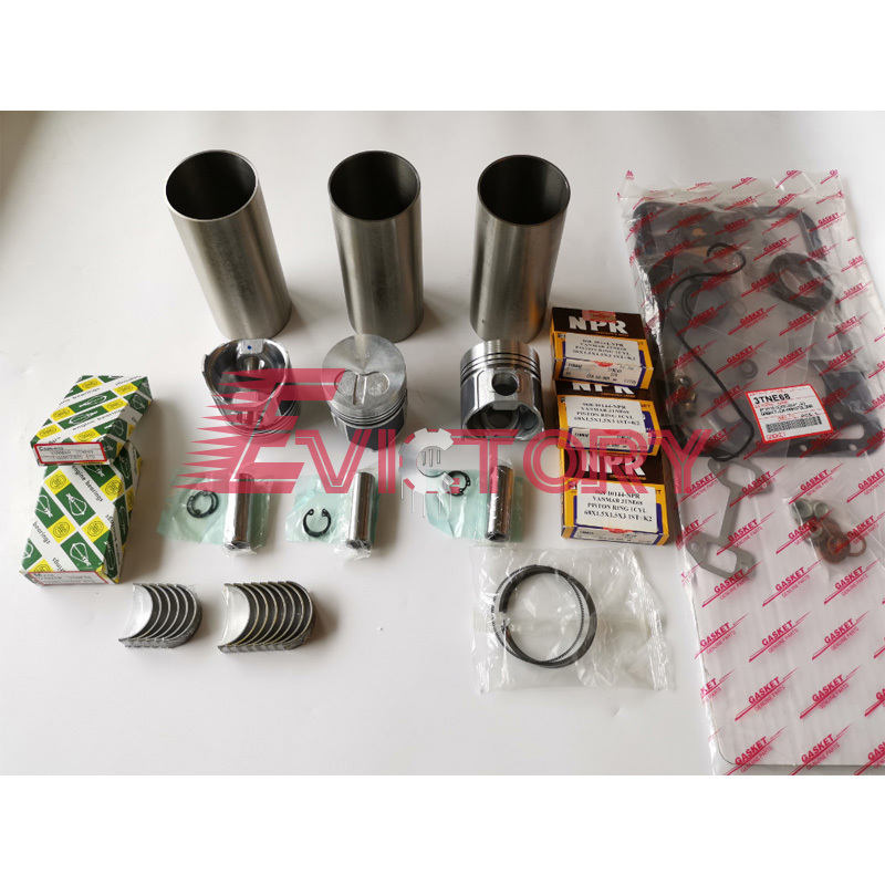 For Yanmar 3TN66 3TN66L 3TN66E Overhaul Rebuild Kit Engine VIO10 SV13 Excavator