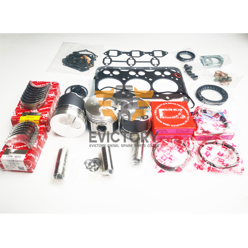 3TNA72 Overhaul Rebuild Kit For Yanmar Engine Oversize +0.50