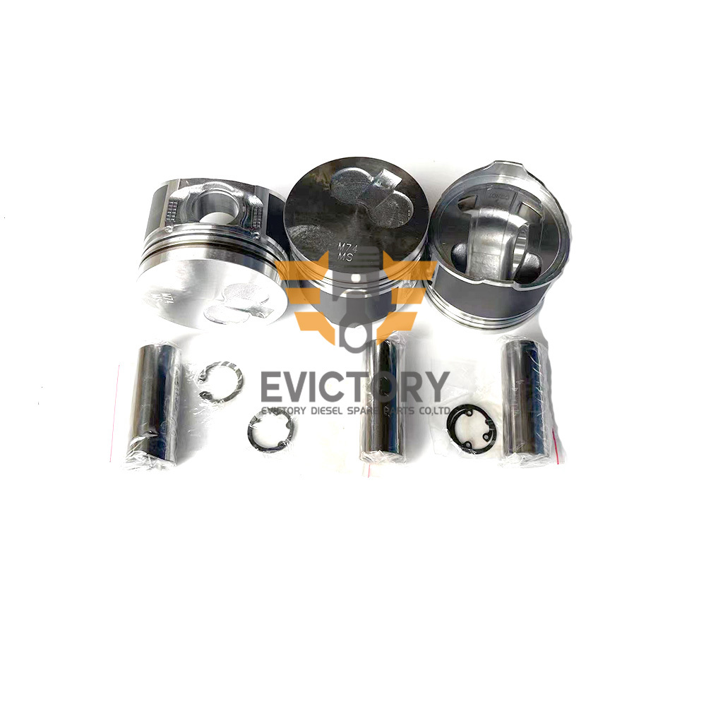 3TNM74 3TNM74F-SA Piston Kit W/ Ring For Yanmar Engine John Deere 1023E Tractor