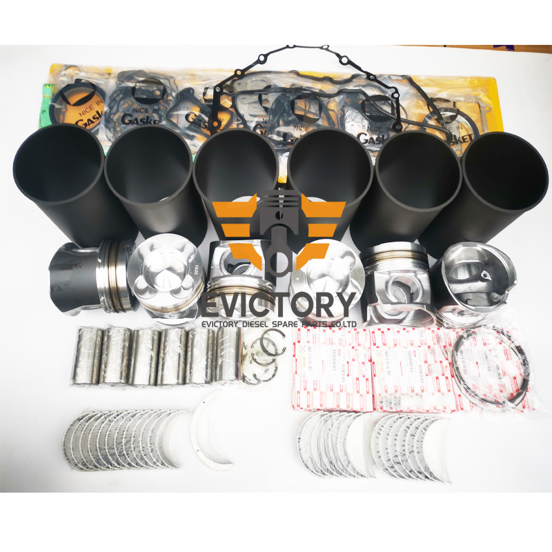 EV For Isuzu 6WG1 Engine Rebuild Kits Piston + Ring + Liner + Bearing + Gaskets + Conrod bushing set