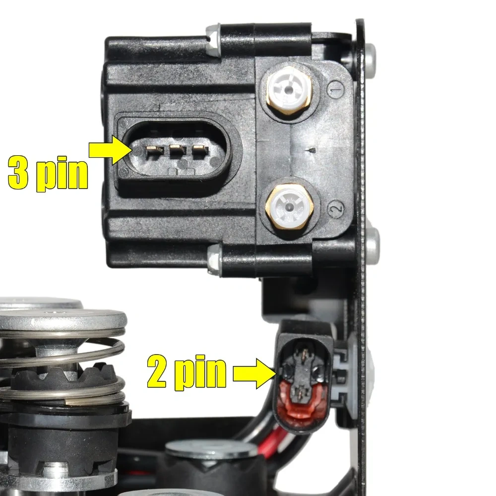 AP03 Air Suspension Compressor Pump With Valve Block For BMW 5 7 Series F01 F02 F04 F07 GT F11 37206784137  37206875176