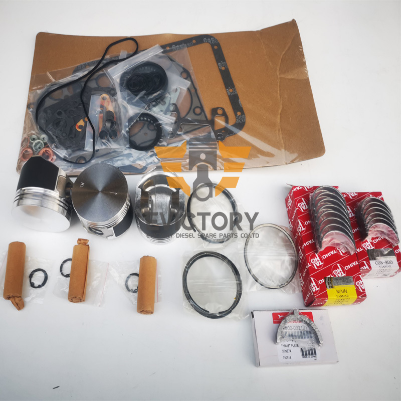 3TNE74 Overhaul Rebuild Kit Water Pump For Yanmar Engine ISHISHIBA Tractor Parts