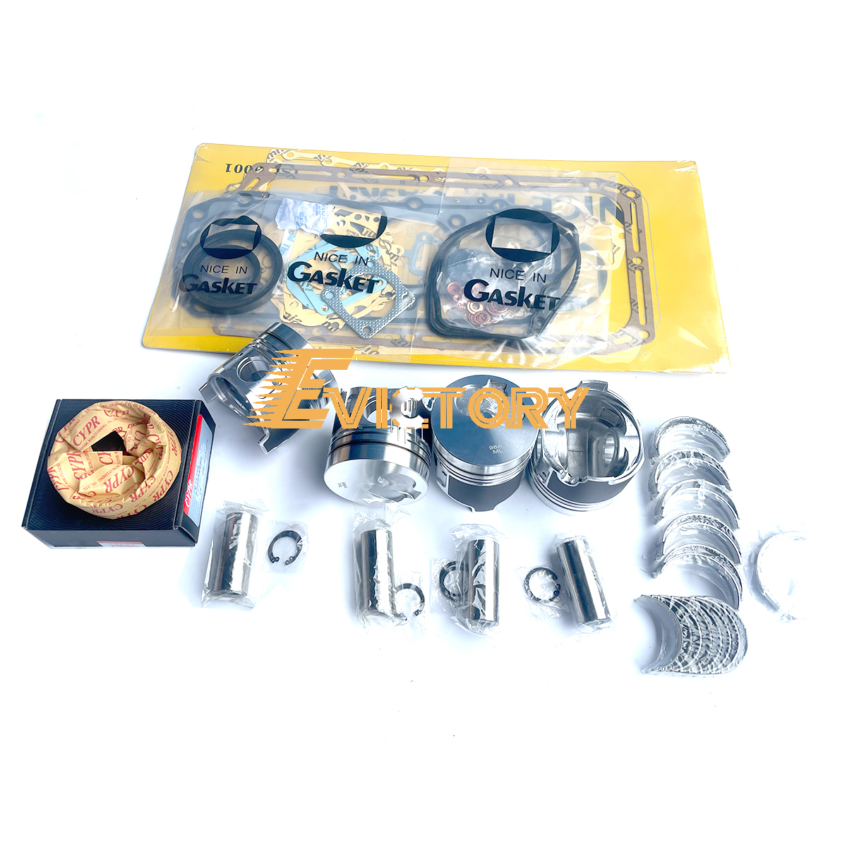 For Yanmar 4TNE98-NMH 4TNE98 4D98LE Engine Crankshaft Overhaul Rebuild Kit Parts