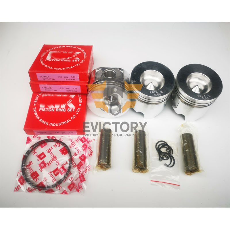 For Yanmar 3D82AE 3TNE82A Piston Kit Ring For KOMATSU PC10 PC15 PC20 Excavator