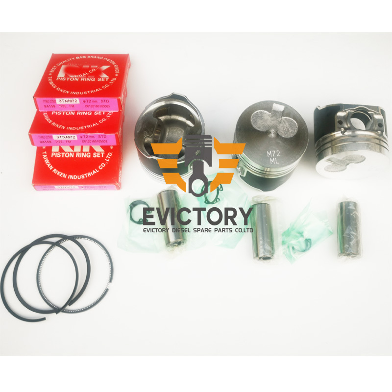 3TNM72-GG 3TNM72 Overhaul Rebuild Kit For Yanmar Engine VIO17 Excavator US Parts