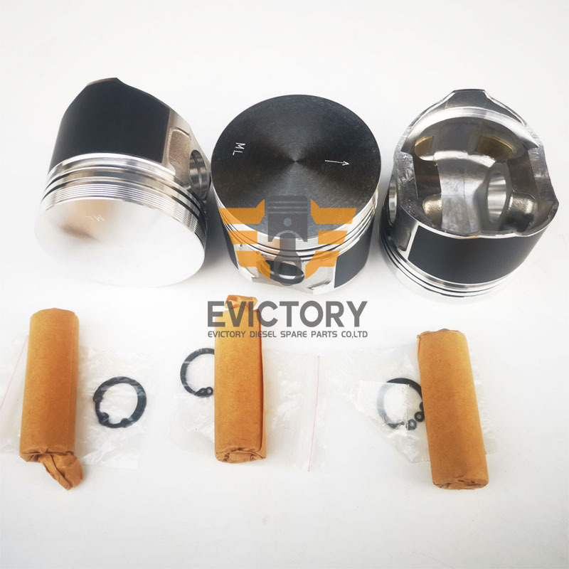 For Yanmar 3TNE72 3TNE72K 3TNE74E Engine Piston Kit Ring Set AF150 AF160 Tractor