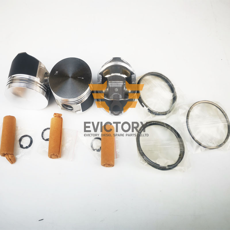 For Yanmar 3TNE72 3TNE72K 3TNE74E Engine Piston Kit Ring Set AF150 AF160 Tractor