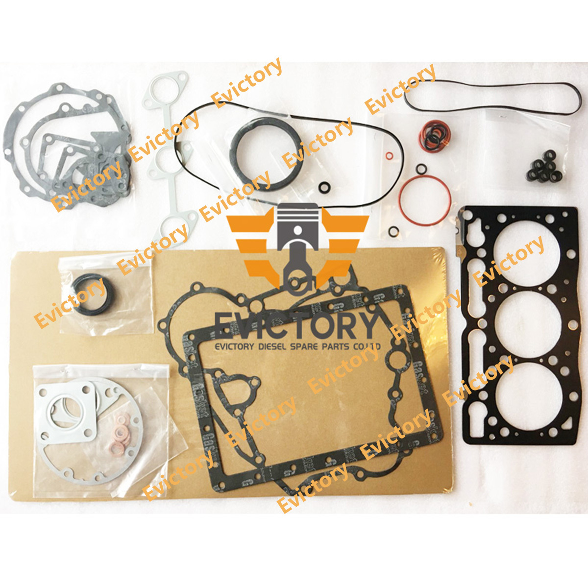 D1005 Piston Ring Set Full Overhaul Gasket Kit For Kubota Engine S70 Loader