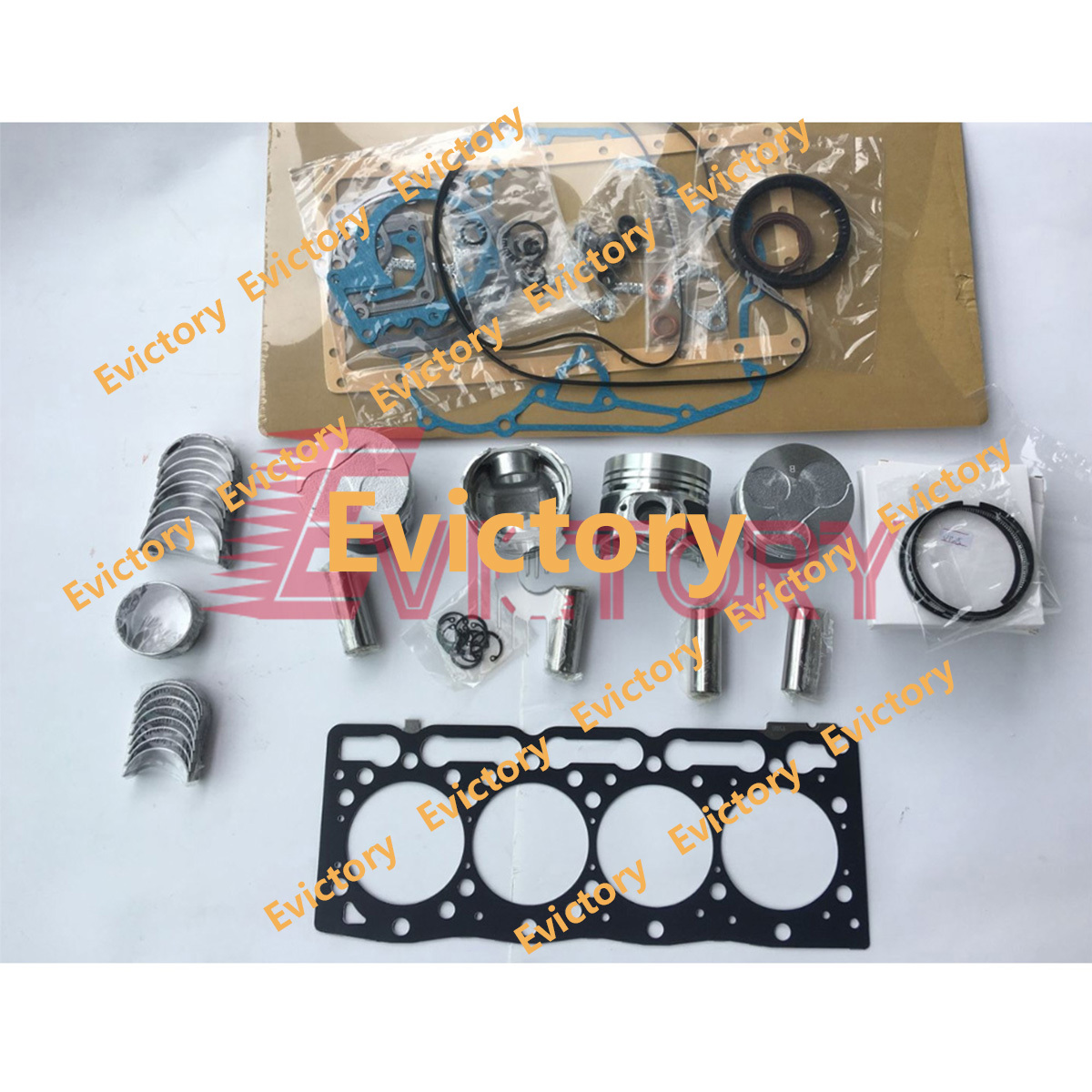 For Kubota V1505 V1505T Overhaul Rebuild Kit Engine Bobcat Excavator Repair Part