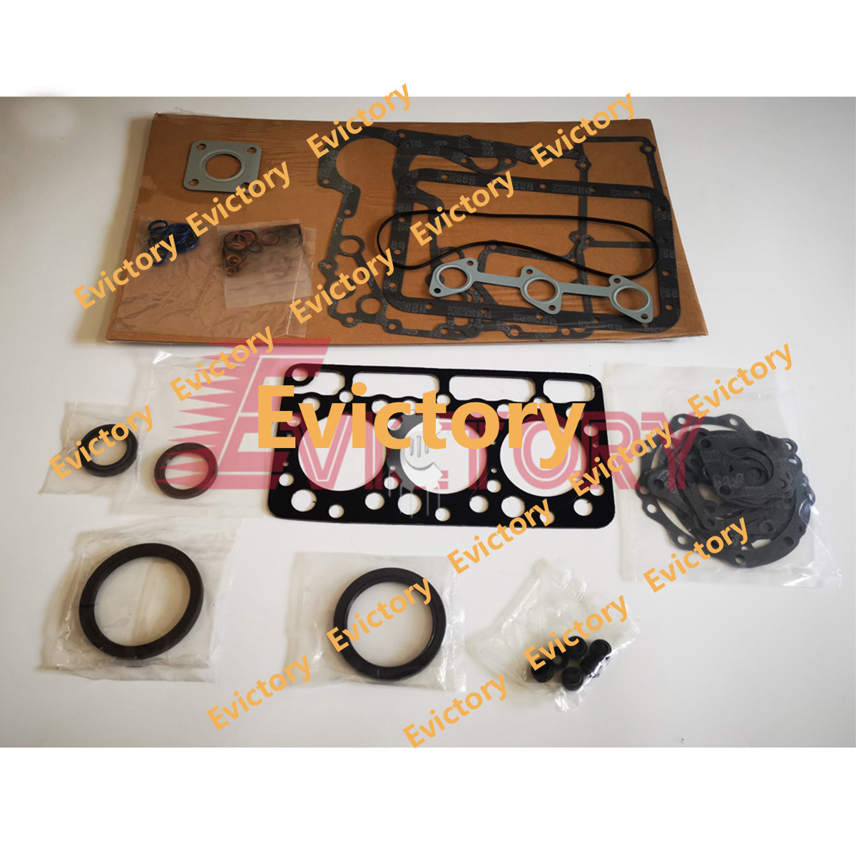 For Kubota D751 Engine Overhaul Re-ring Kit Piston Ring Bearing Gasket Repair