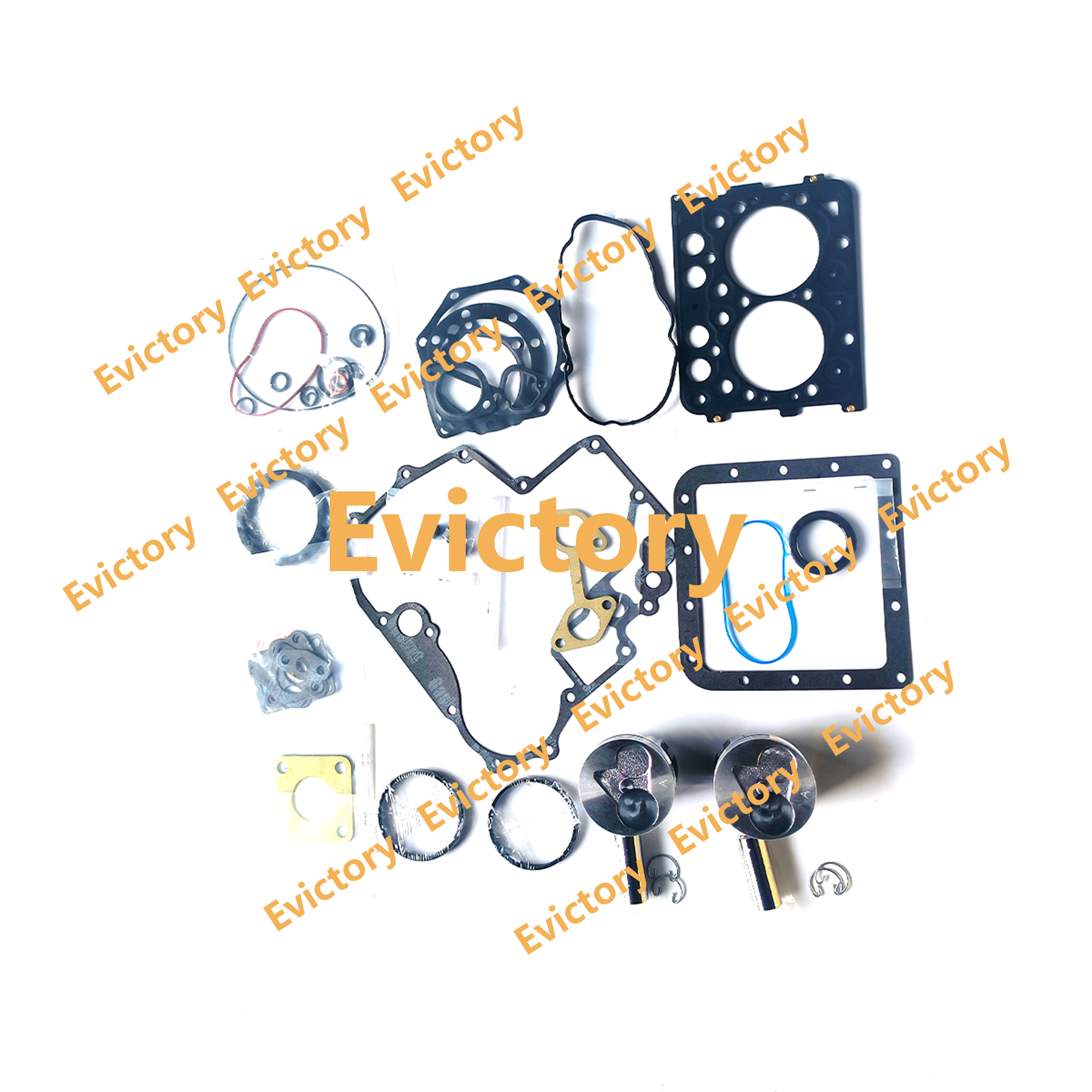 For Kubota Z602 Engine Overhaul Rebuild Kit BX1500 Tractor Parts Piston Gasket