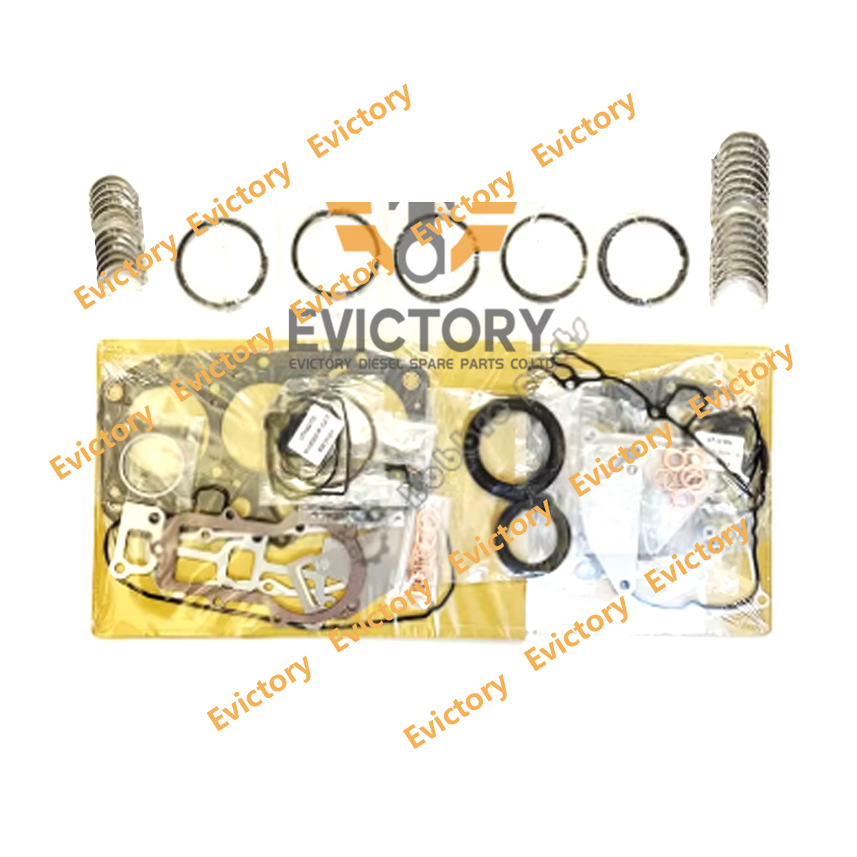 F2503 DI Overhaul Re-ring Kit For Kubota Engine L4850HDT Tractor Repair Parts