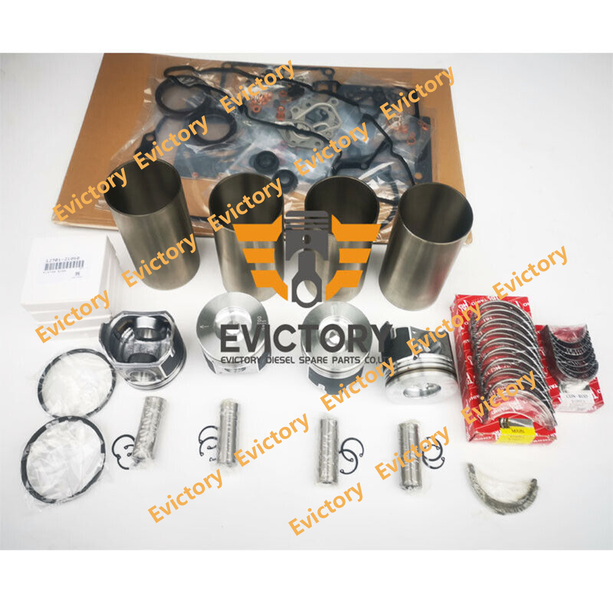 V2607 Crankshaft Overhaul Rebuild Kit For Kubota Engine Bobcat S550 S570 S590