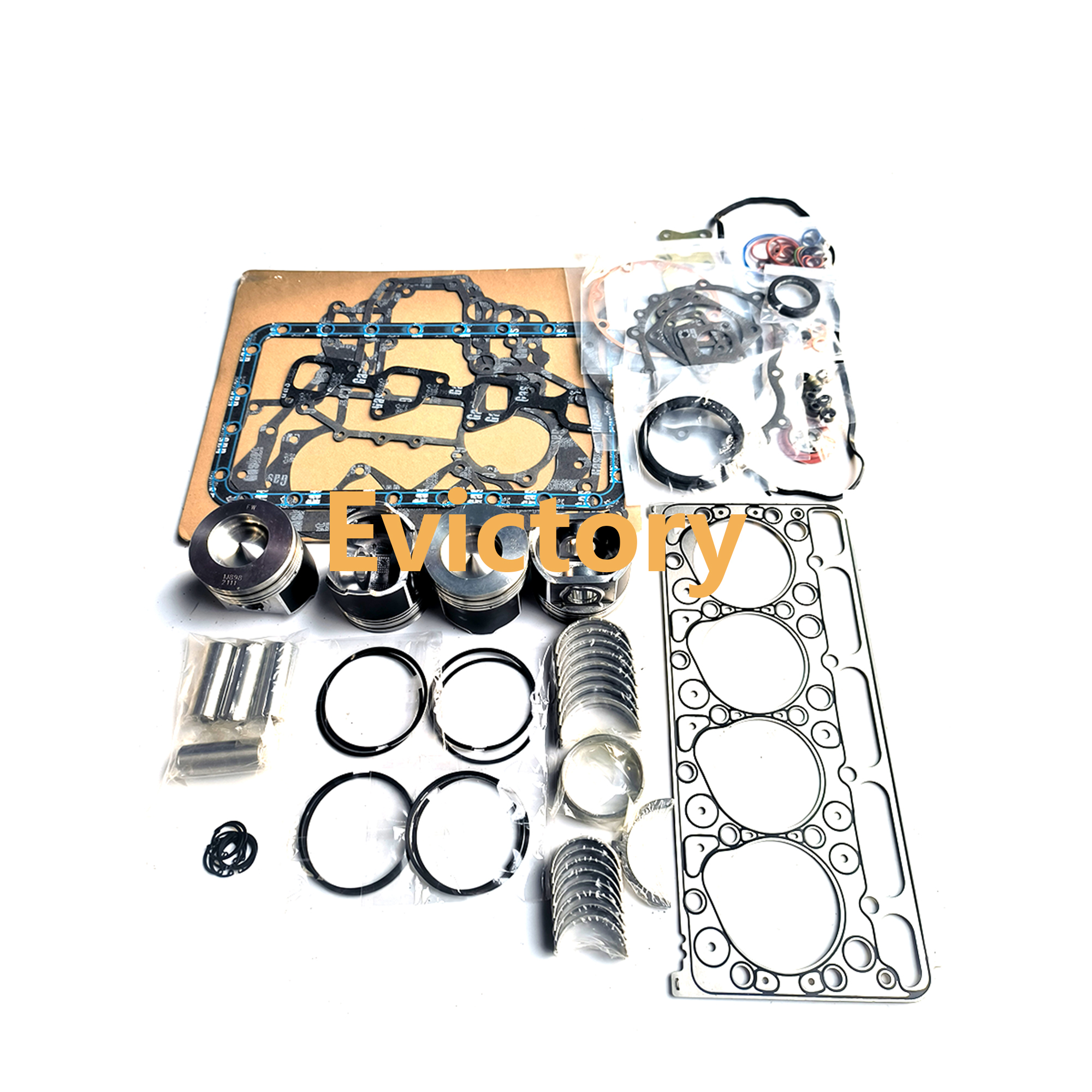 V2403MDI Crankshaft Rod Overhaul Rebuild Kit For Kubota Engine Bobcat T190 S150