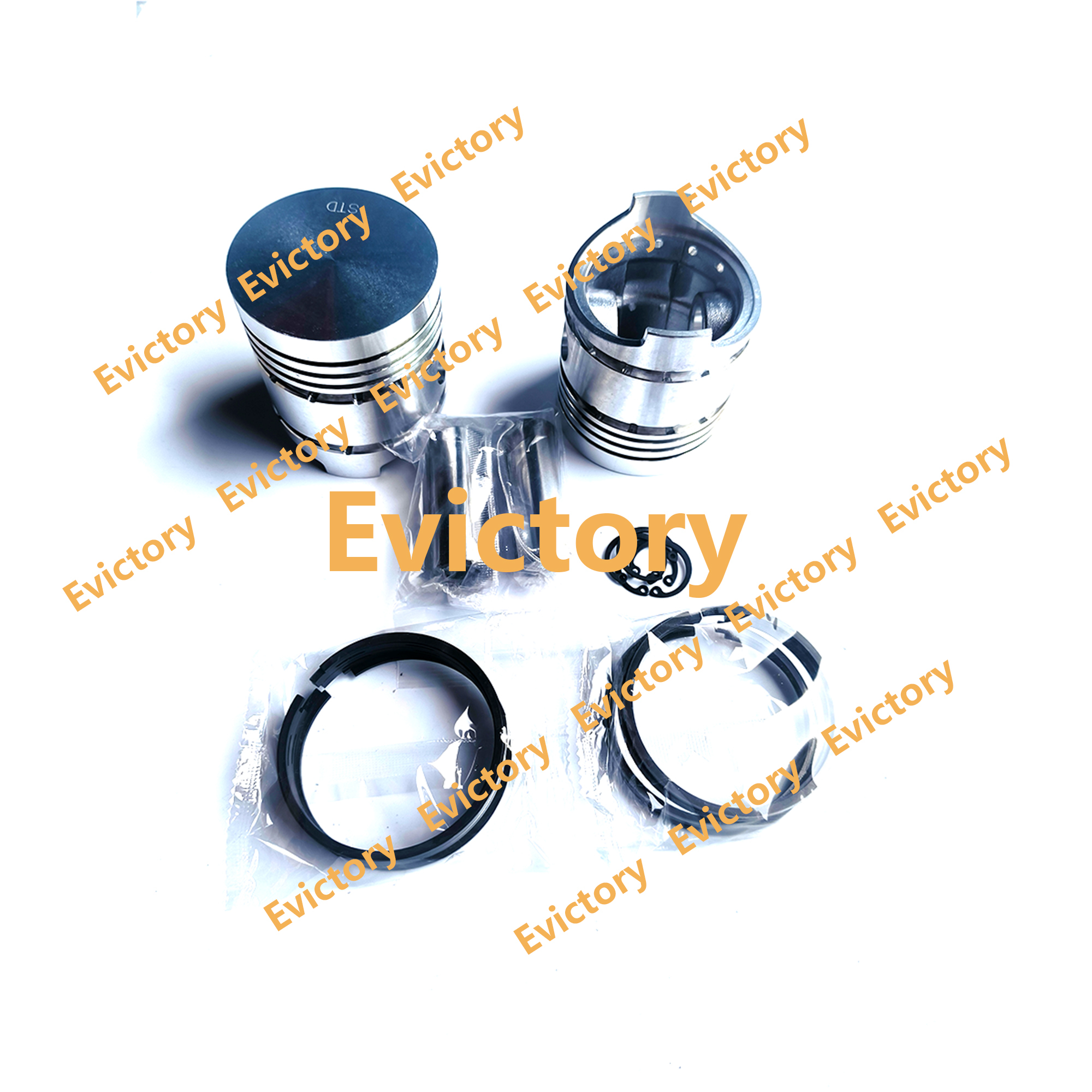 Z750 Z751 Piston Kit W/ Ring Set For Kubota Engine L1501 L175 L185 Tractor Parts