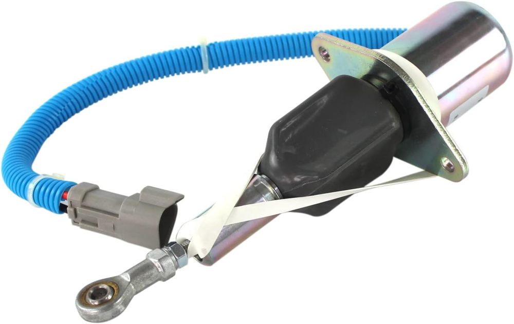 4063712 SA-5030-24 Stop Solenoid Valve 24V for Cummins 6CT C8.3L Engine/Komatsu PC300-7 PC350-7 PC360-7 Excavator 6742-01-2310 6743-81-9141 600-815-9150