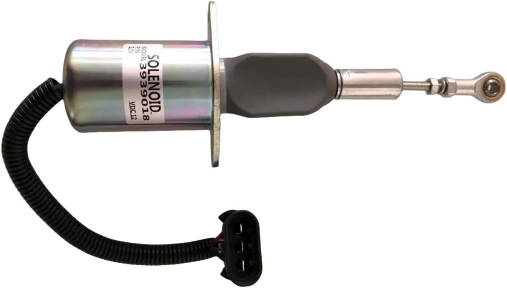 3939018 SA-4889-12 SA-5006-12 3964621 Fuel Shutdown Solenoid Stop Solenoid Valve 12V for Cummins 6CT K19 KT38 M11 Engine Hyundai R335-7 R335LC-7 Excavator