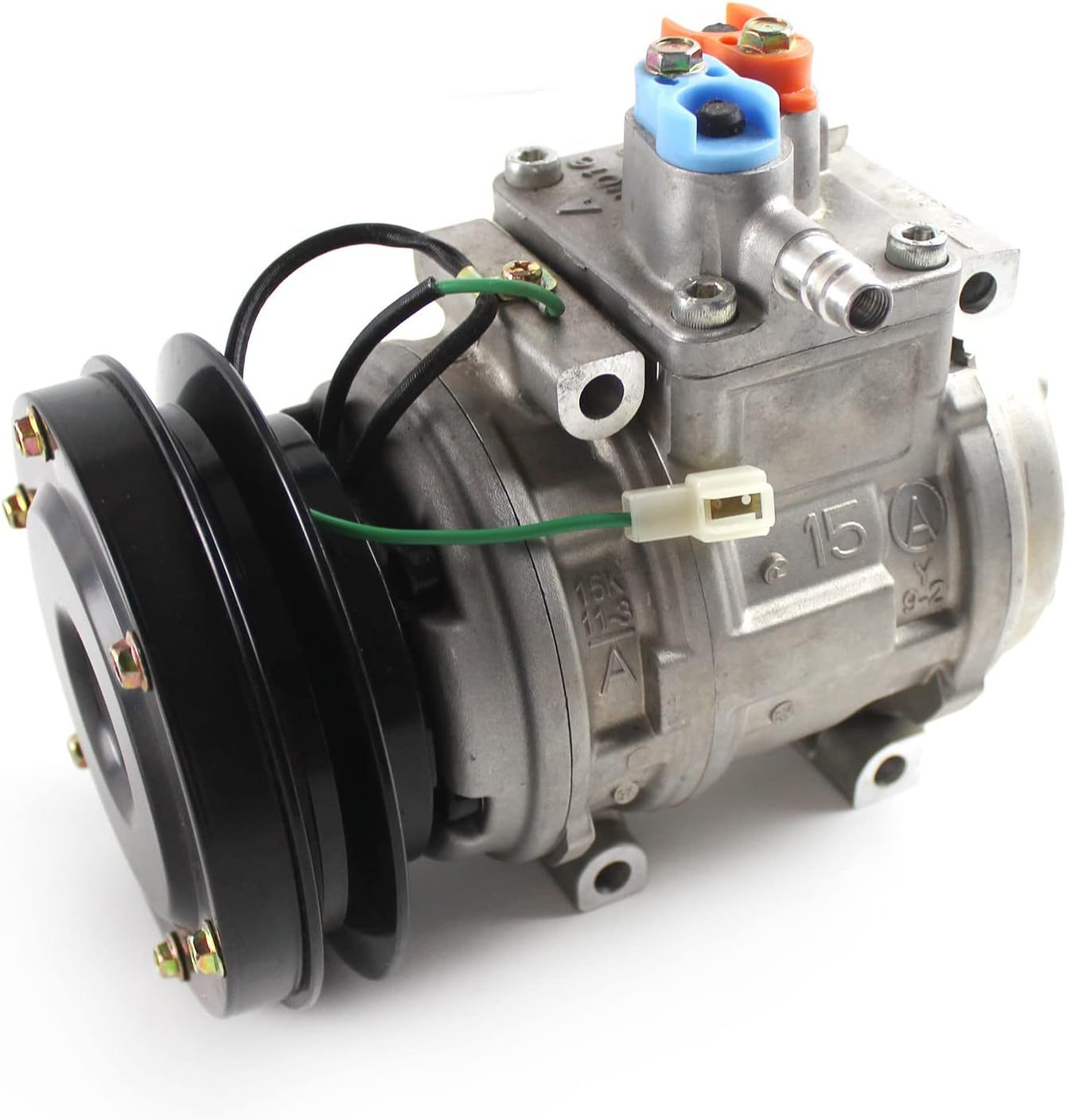 20Y-979-3111 20Y-979-3110 10PA15C Air Conditioning Compressor 1PK 24V for Komatsu PC200-6 PC210-6 PC300-6 Excavator D155AX-5 D31PX-21 D39PX-21 D475A D575A D85A D85E Bulldozer