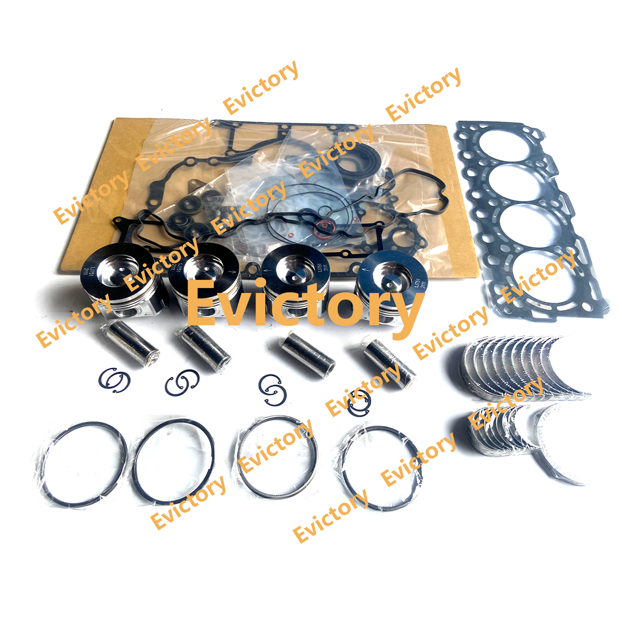 V3307 V3307DI-T Overhaul Rebuild Kit For Kubota Engine KX080-3 KX080-4 Excavator