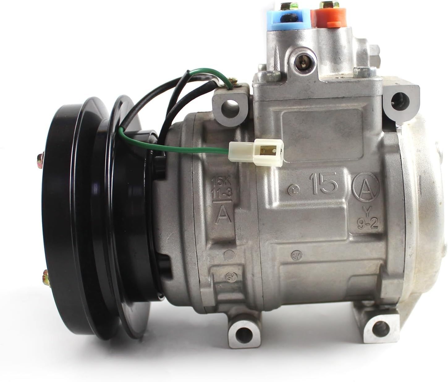 20Y-979-3111 20Y-979-3110 10PA15C Air Conditioning Compressor 1PK 24V for Komatsu PC200-6 PC210-6 PC300-6 Excavator D155AX-5 D31PX-21 D39PX-21 D475A D575A D85A D85E Bulldozer