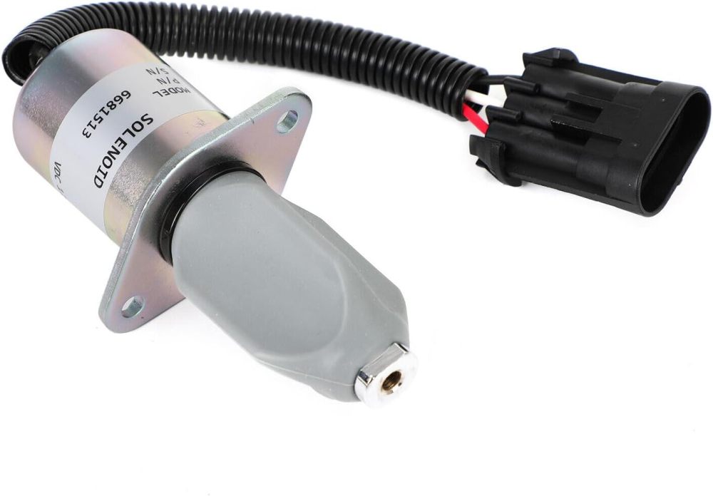 6681513 6681512 6667993 Fuel Shut Off Solenoid Valve 12V for Bobcat Skid Steer 751 753 763 773 853 863 873 883 953 325 328 331 334 337 341 5600 S150 S160