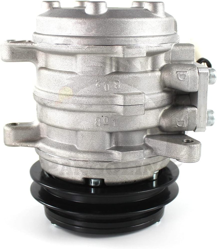 PANGOLIN T0070-87290 A/C Compressor Air Conditioning Compressor with Clutch Assy for Kubota L3600 L3710 L4200 L4610 M900 M5700 M6800 M8200 M9000 U35-S2 DT-HSTC Tractors, Repalce OE 447200-7443