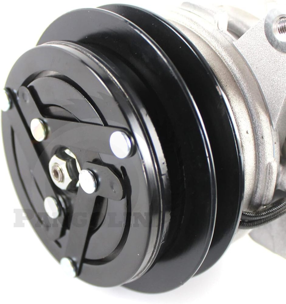 PANGOLIN T0070-87290 A/C Compressor Air Conditioning Compressor with Clutch Assy for Kubota L3600 L3710 L4200 L4610 M900 M5700 M6800 M8200 M9000 U35-S2 DT-HSTC Tractors, Repalce OE 447200-7443