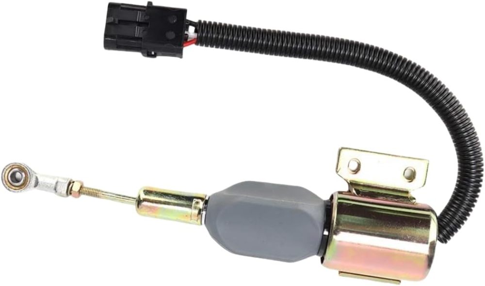 3932529 3932700 SA-4756-12 SA-4891-12 3932329 Fuel Shut Off Solenoid Valve 12V for Cummins 6BT 4BT 5.9L Engine 1150H 550G Dozer