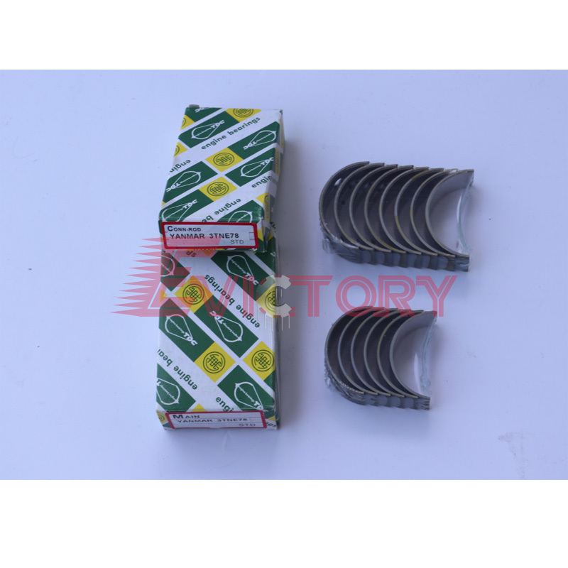 For YANMAR 3TNE78 3TNE78A rebuild overhaul kit valve water pump piston ring bearing gasket