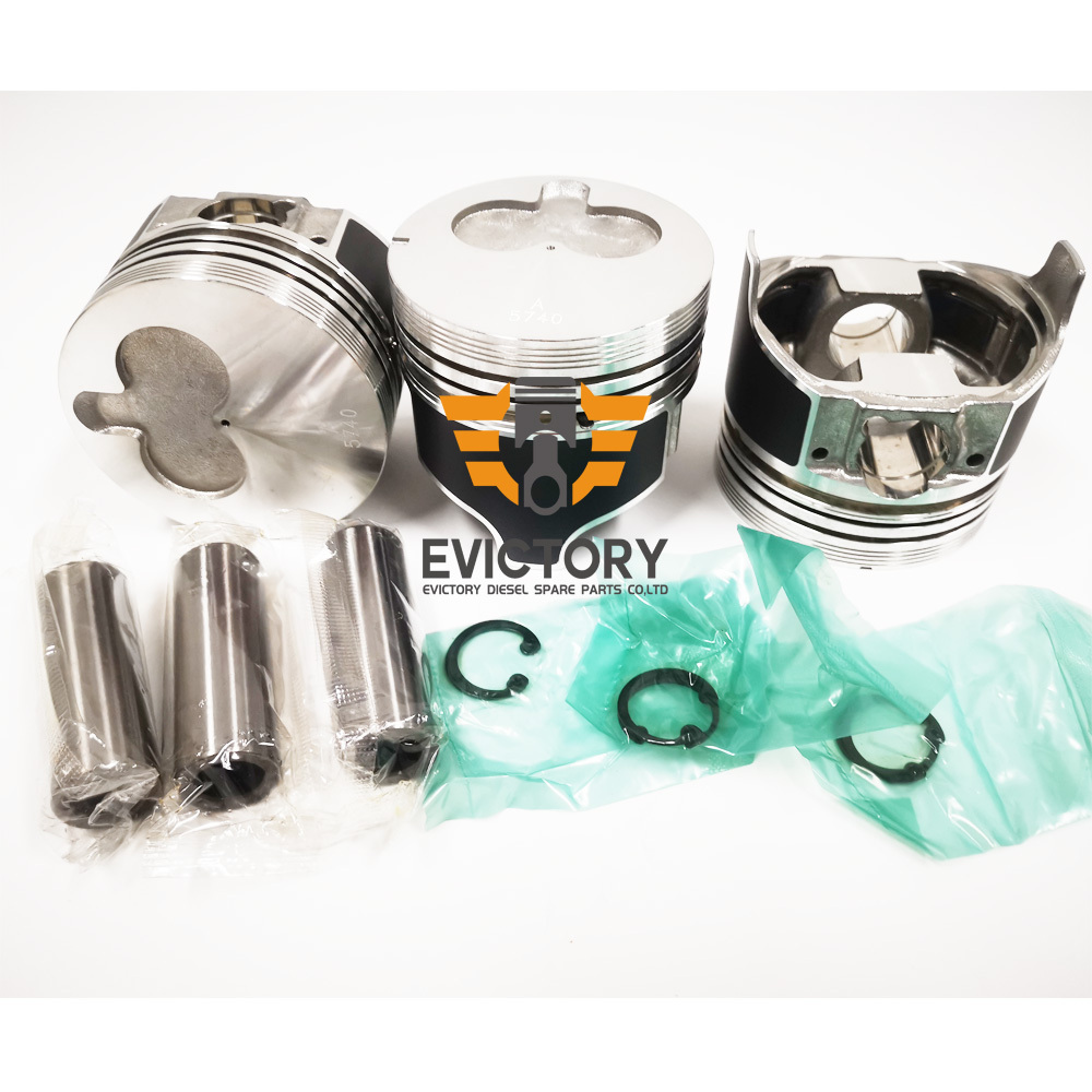 3LB1 Piston Kit W/ Ring Set For Isuzu Engine IHI 25J 28J Loader 8-97034-574-0