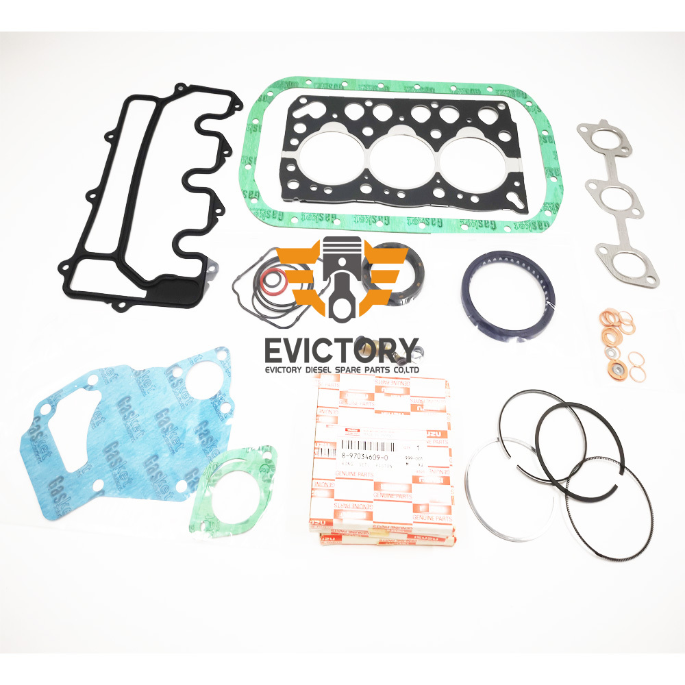 3LB1 Overhaul Kit For ISUZU Sumitomo SH30JX Loader Excavator Engine Rebuild Part