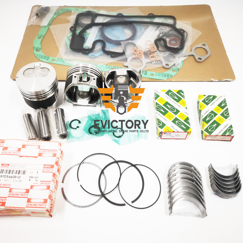 3LB1 Overhaul Kit For ISUZU Sumitomo SH30JX Loader Excavator Engine Rebuild Part