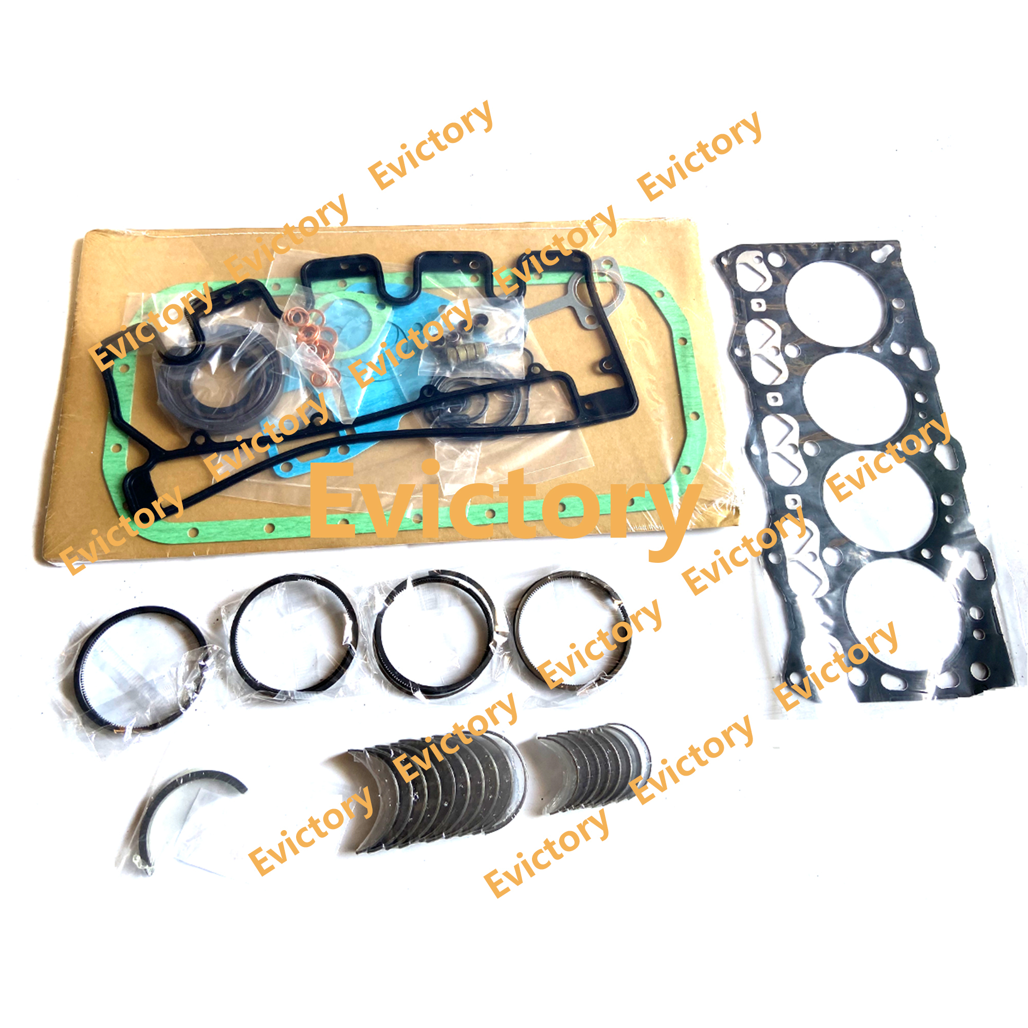 4LE1 Overhaul Re-ring Kit For Isuzu Engine Hitachi EX40U EX50U EX55UR Excavators