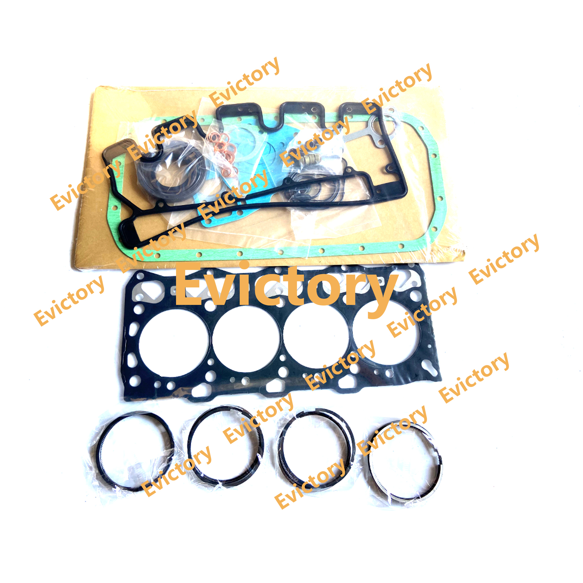 4LE1 Overhaul Re-ring Kit For Isuzu Engine Hitachi EX40U EX50U EX55UR Excavators