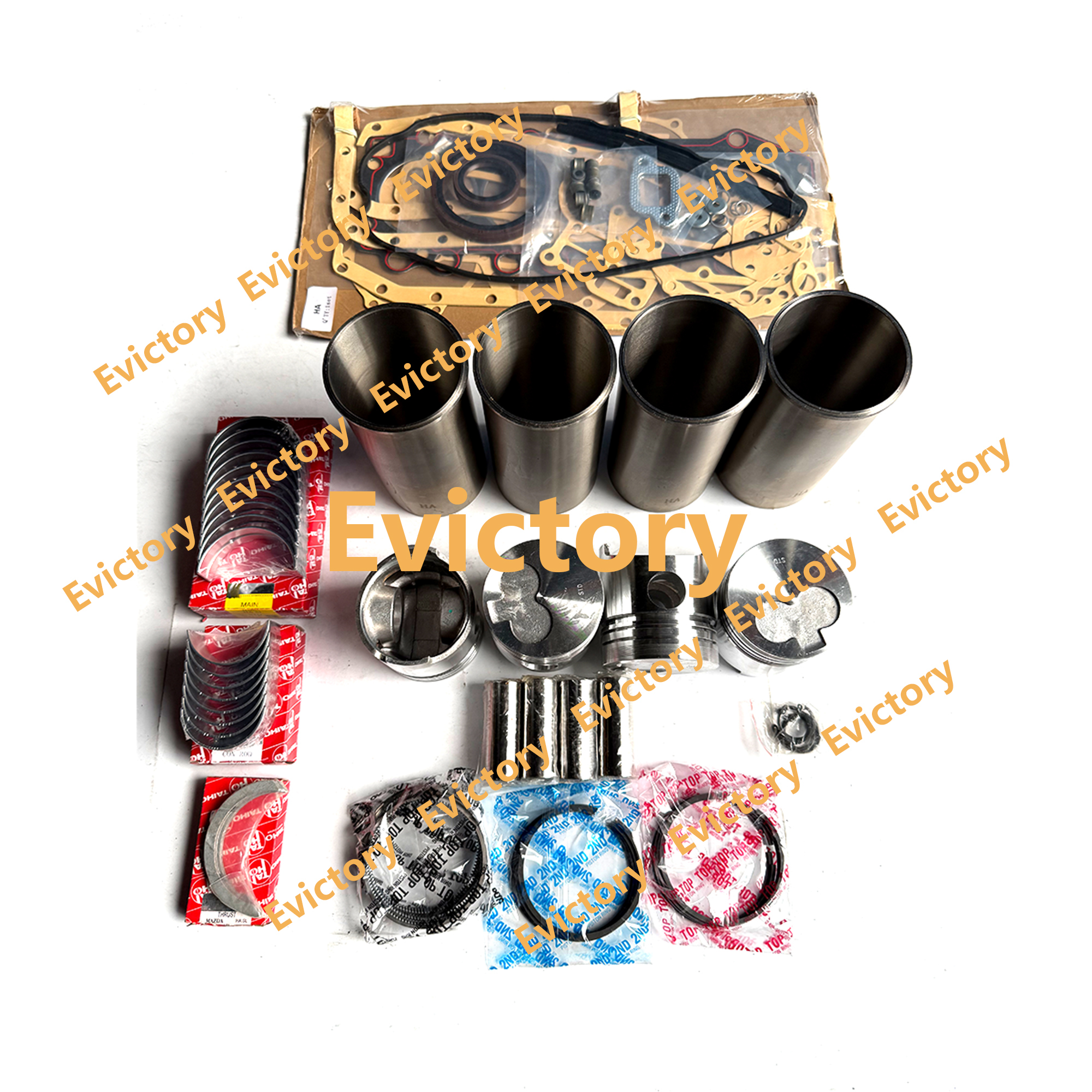 For HA T3000 overhaul rebuild kit liner +piston +ring +gasket +bearing