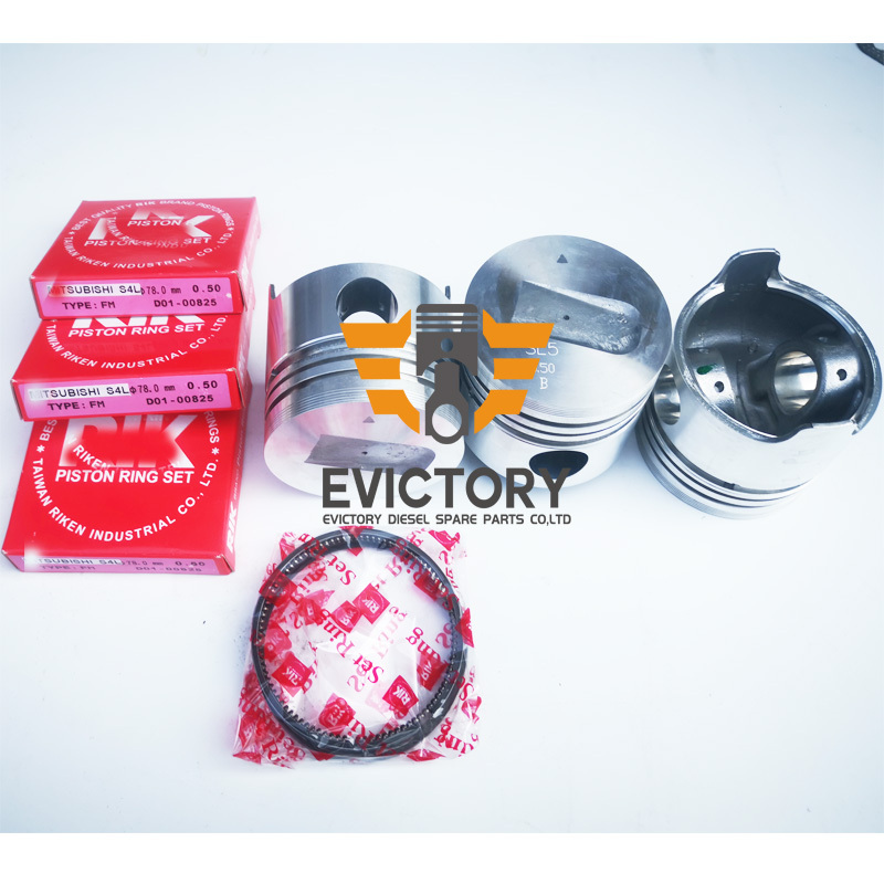 Oversize +0.50mm S4L S4L2 Engine Overhaul Rebuild Kit For Mitsubishi Engine Part