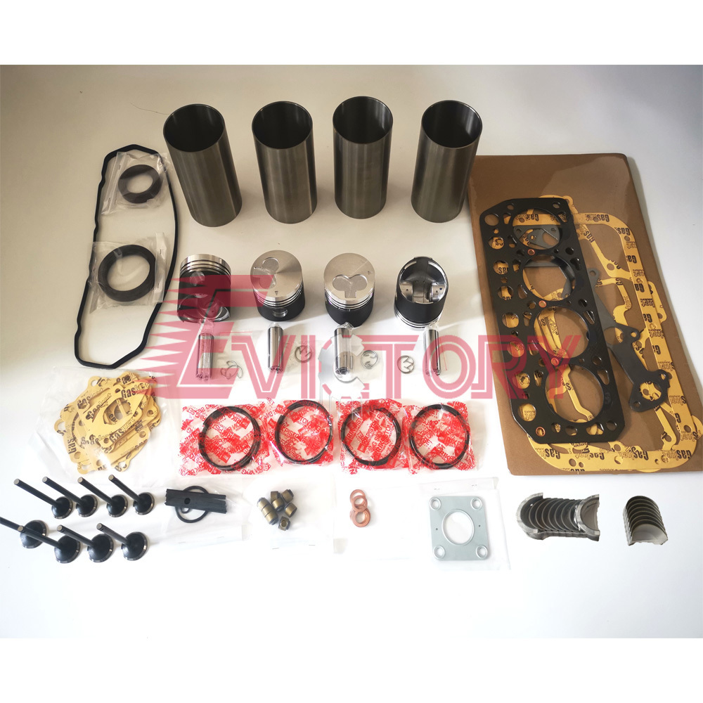 For Mitsubishi K4E Overhaul Rebuild Kit Engine Hanix N260 N350 Excavator Parts