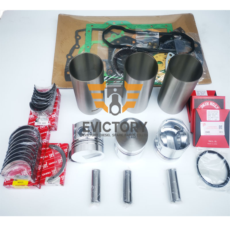 S3E Overhaul Rebuild Kit For Mitsubishi Engine Repair Part Gasket Bearing Piston