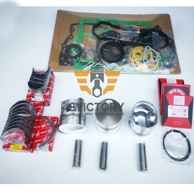 S3E Overhaul Rebuild Kit For Mitsubishi Engine Repair Part Gasket Bearing Piston