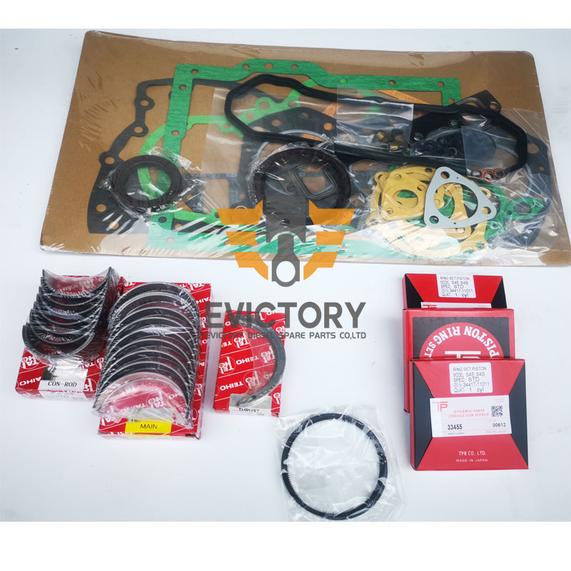 S3E Overhaul Rebuild Kit For Mitsubishi Engine Repair Part Gasket Bearing Piston