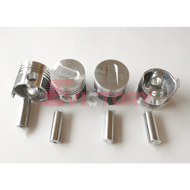 4Pcs S4L S4L2 Piston Kit W/ Ring Set for Mitsubishi Engine Peljob EB350 EB406